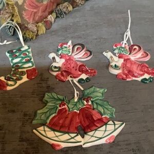 Rare and vintage Gail Pittman ornaments.Perfect condition.Sold separately